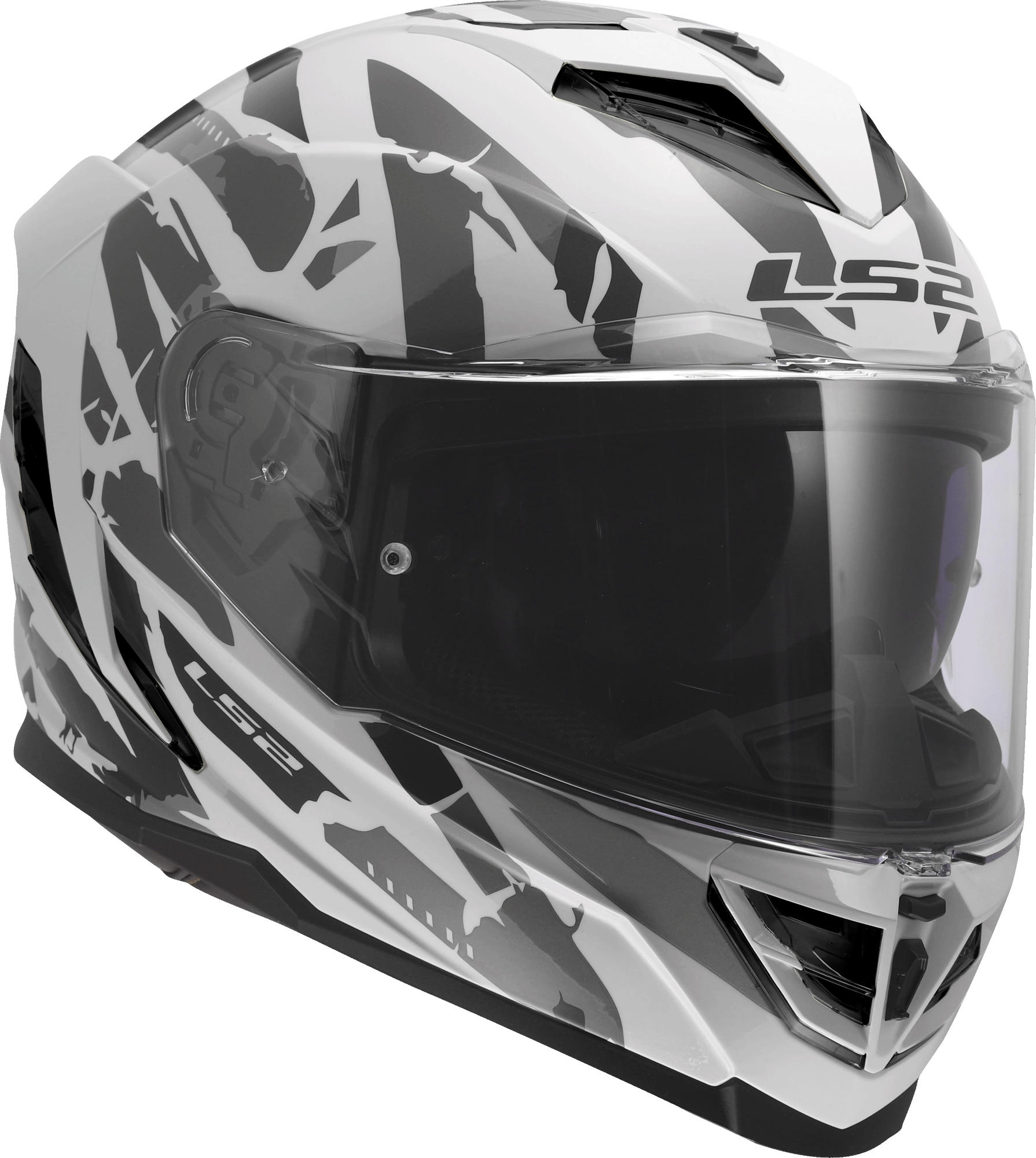 LS2 FF818 Storm III Kaos Helmet white/grey L (59/60) Figure 8