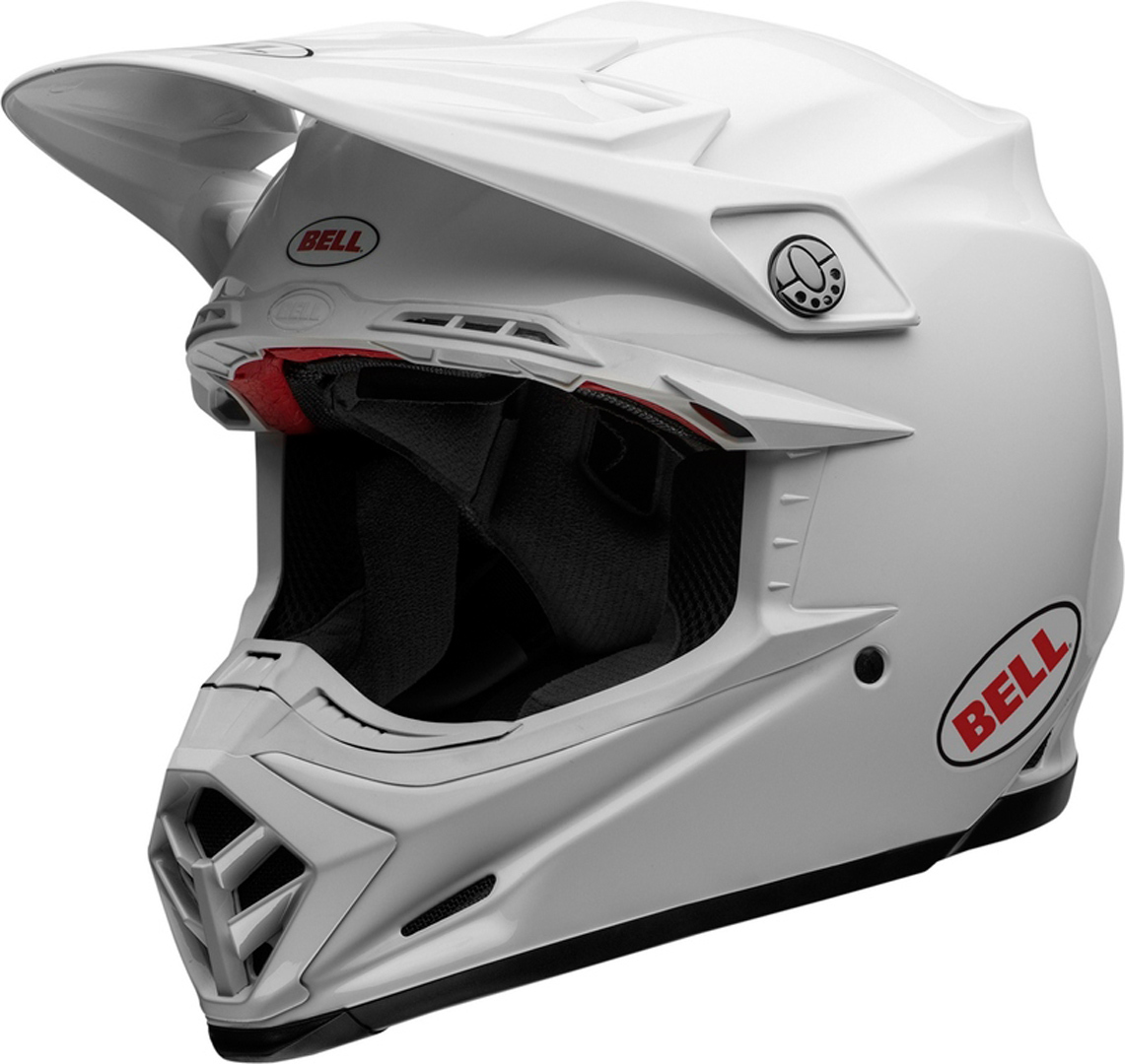 Bell Moto-9s Flex Solid Motocross Helmet white S Figure 1