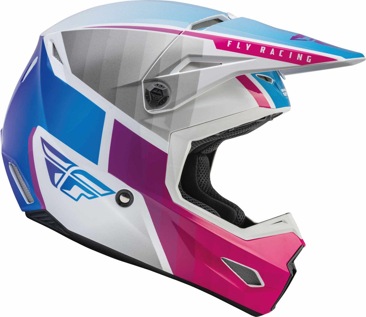 Fly Racing Kinetic Drift Motocross Helmet white/pink/blue M (57/58) Figure 1