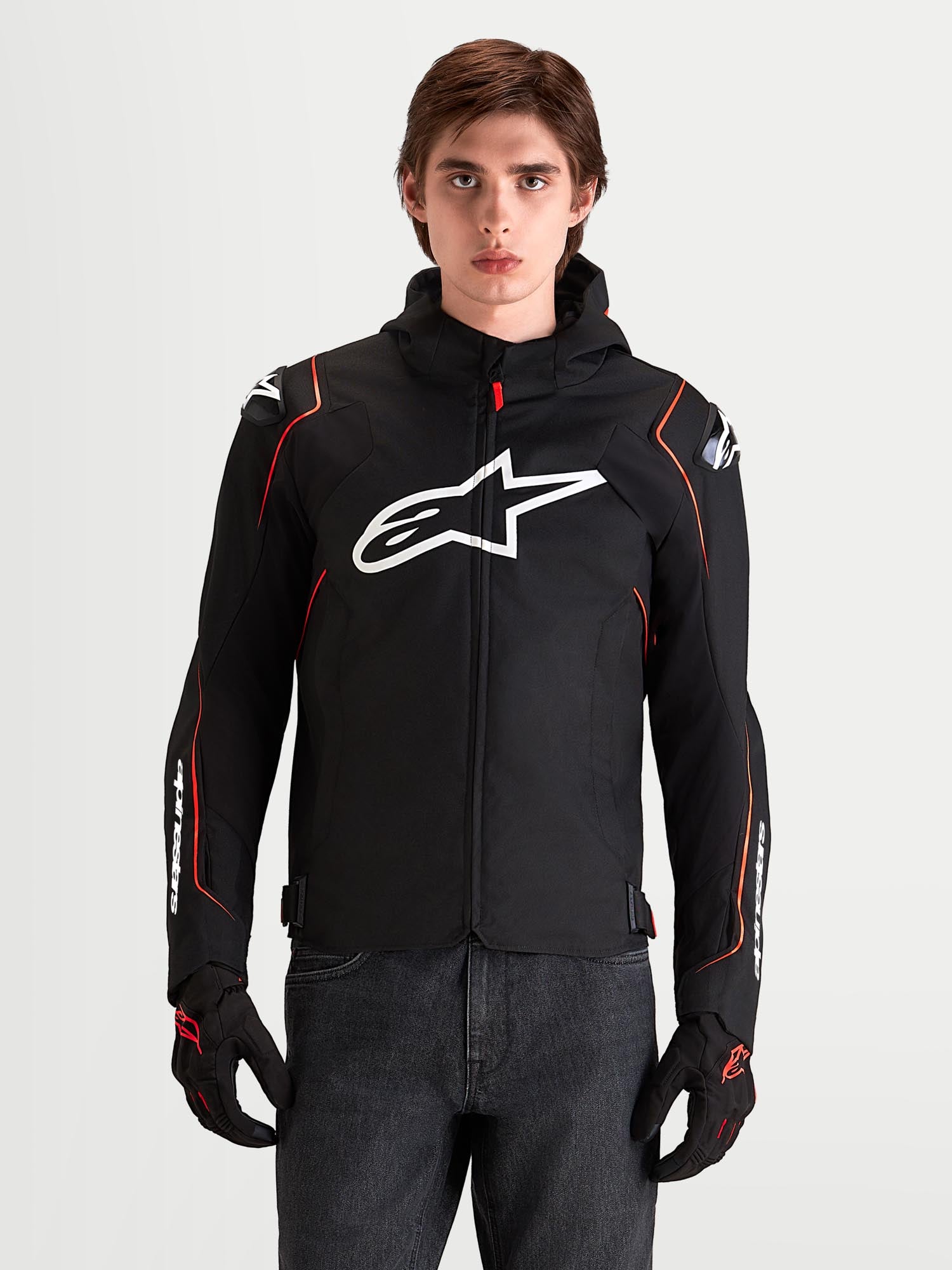 Alpinestars Zaca V2 waterproof Motorcycle Textile Jacket black/red M Figure 4