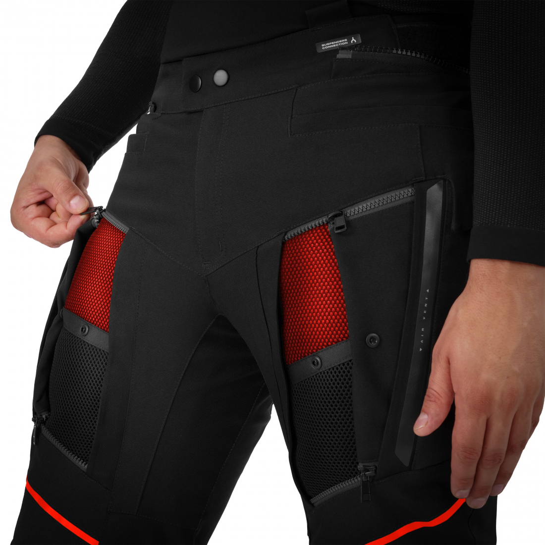 SHIMA Hero 3.0 Motorcycle Textile Pants grey/red S Figure 8