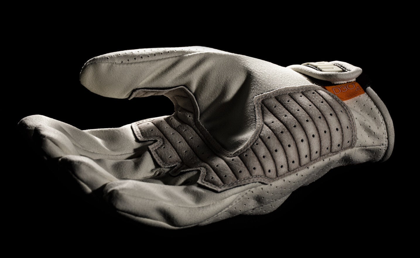 Icon Airform Slabtown perforierte Motorrad Handschuhe weiß/schwarz M Abbildung 5