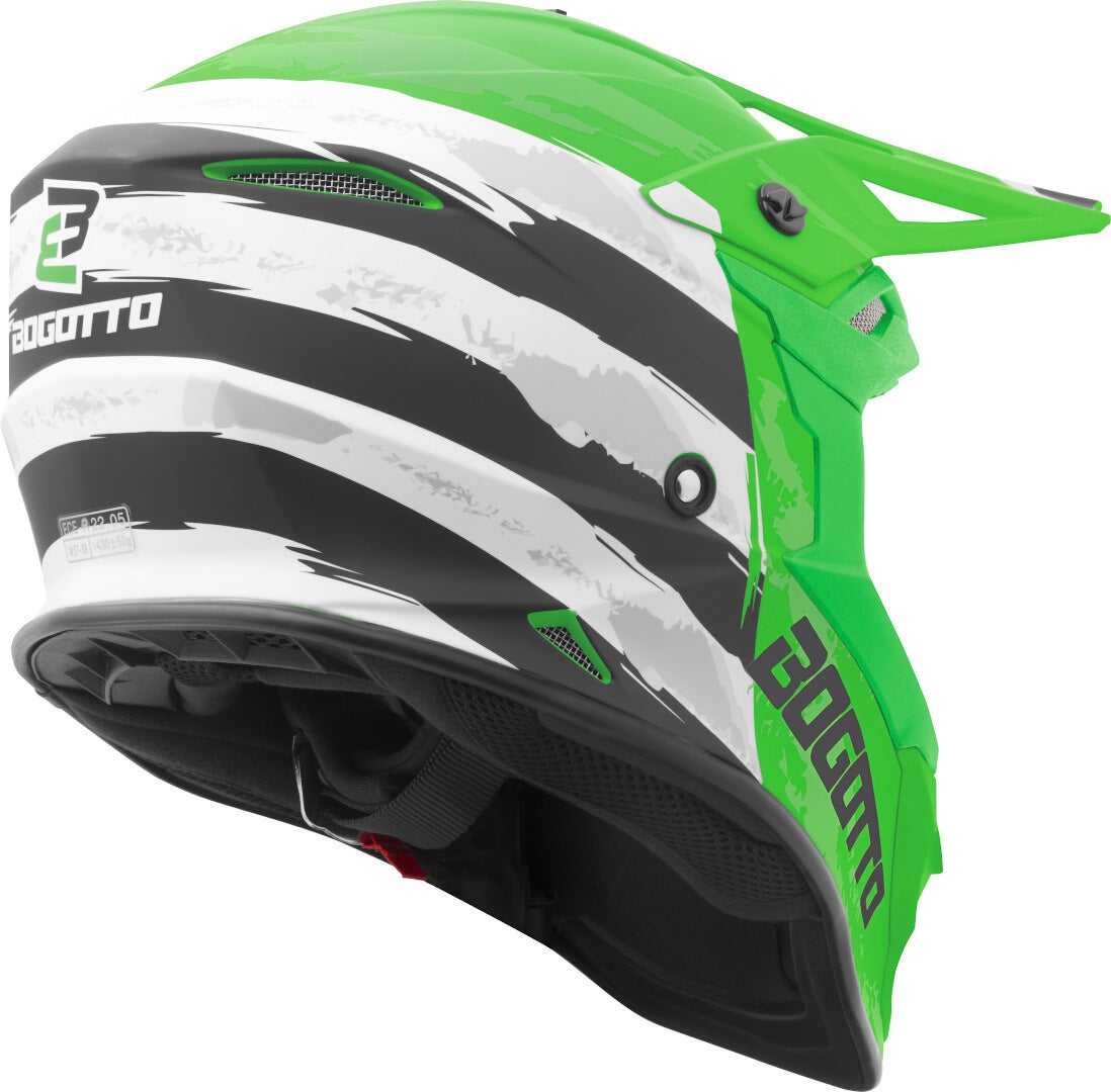 Bogotto V337 Wild-Ride capacete cruz verde/preto/branco M (57/58) Figura 2