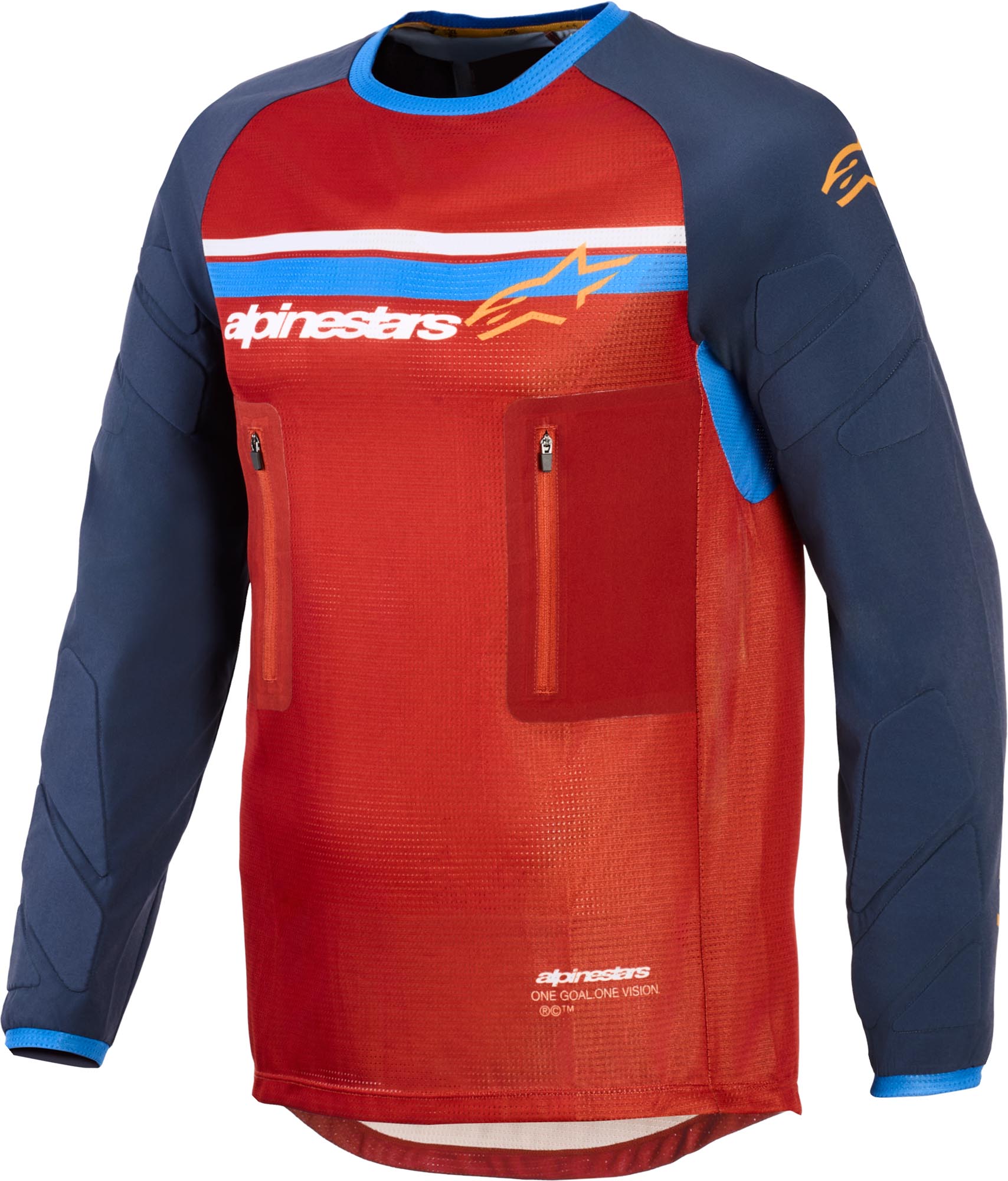 Alpinestars Maxdura Dual Motocrosstrøje rød/blå L Figur 1