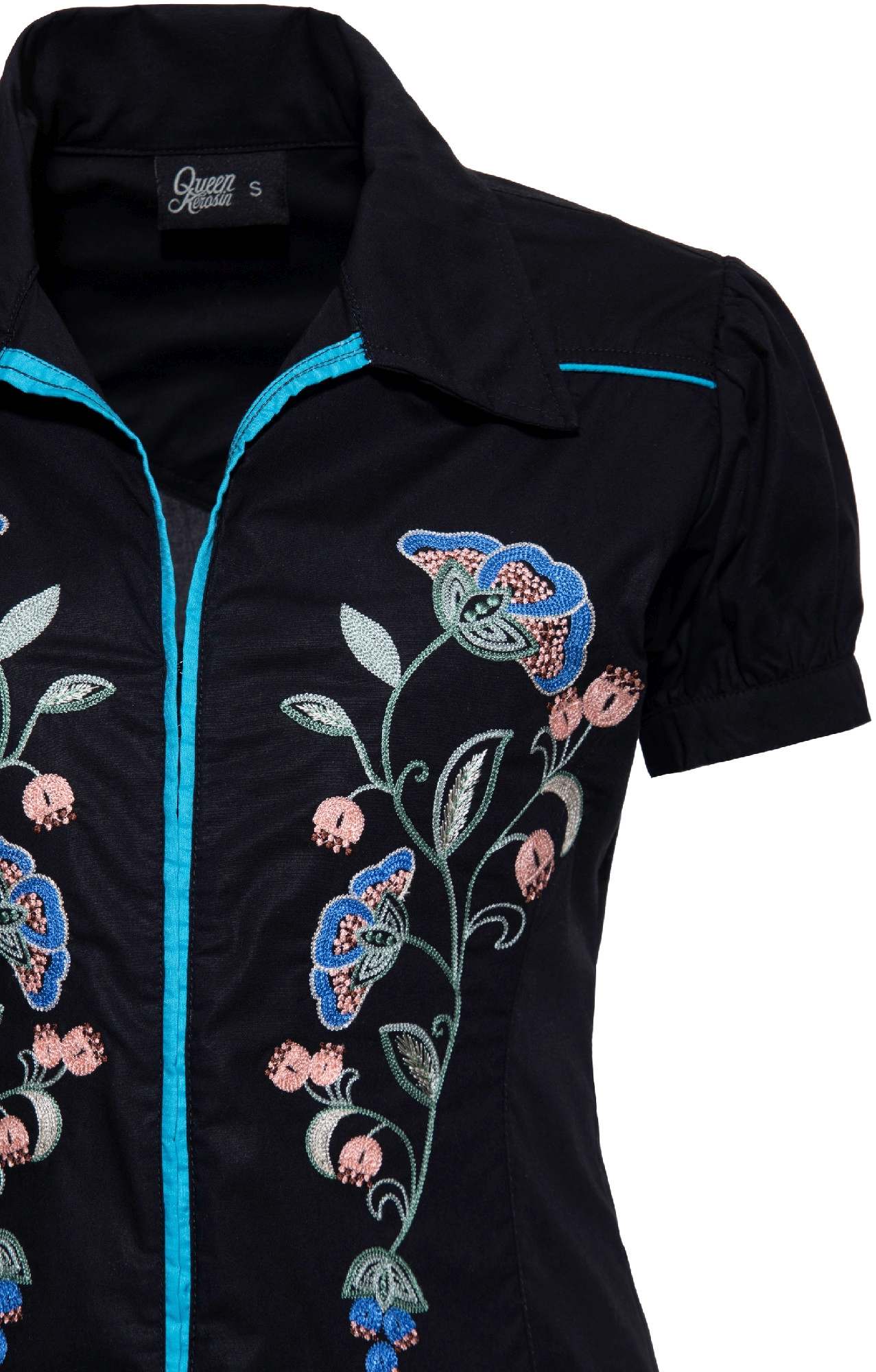 Queen Kerosin Ladies Blouse S Figure 3