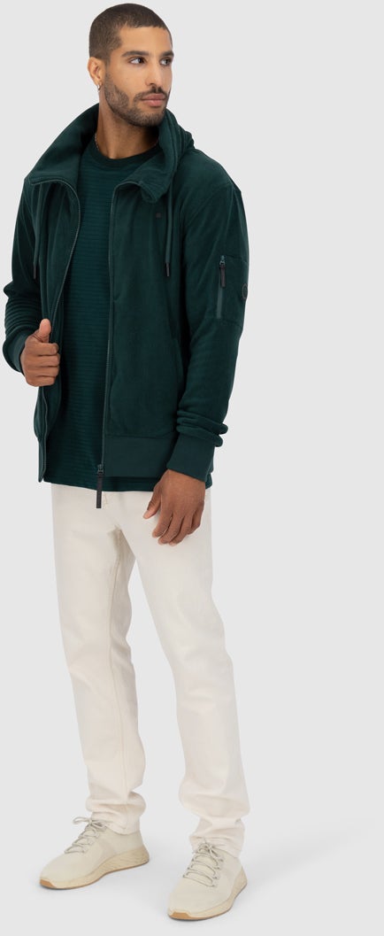 Alife And Kickin EliasAK F Fleece Zip Sweatshirt Zip Sweatshirt dunkelgrün S Abbildung 6