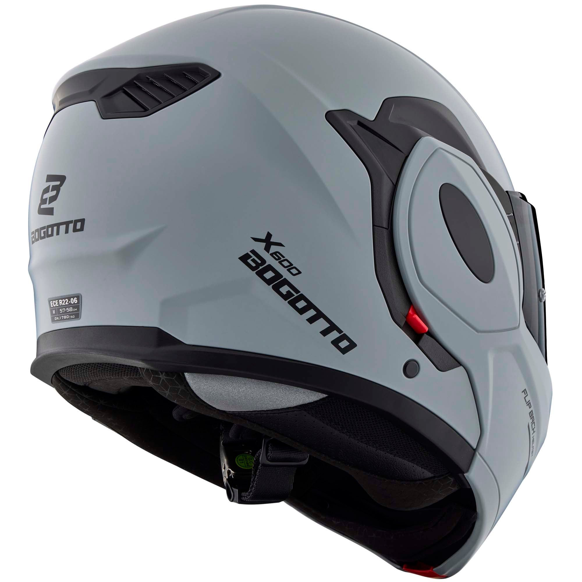 Bogotto FS-X600 Каска Сив мат М (57/58) Фигура 4