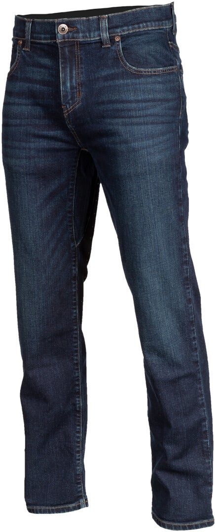 Klim Unlimited Straight Stretch Denim Motorcycle Jeans dark blue 34/32 Figure 1