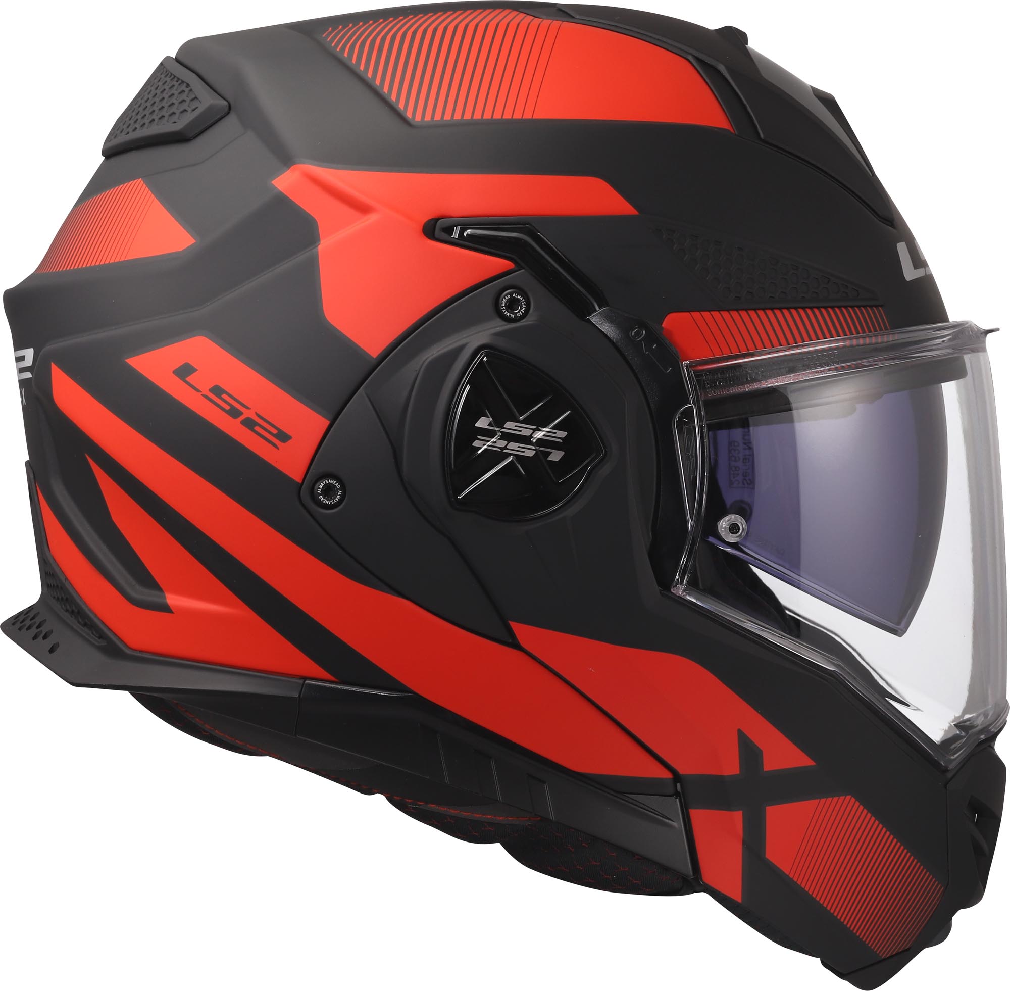 LS2 FF901 Advant X Nova Klapphelm schwarz/rot L (59/60) Abbildung 8