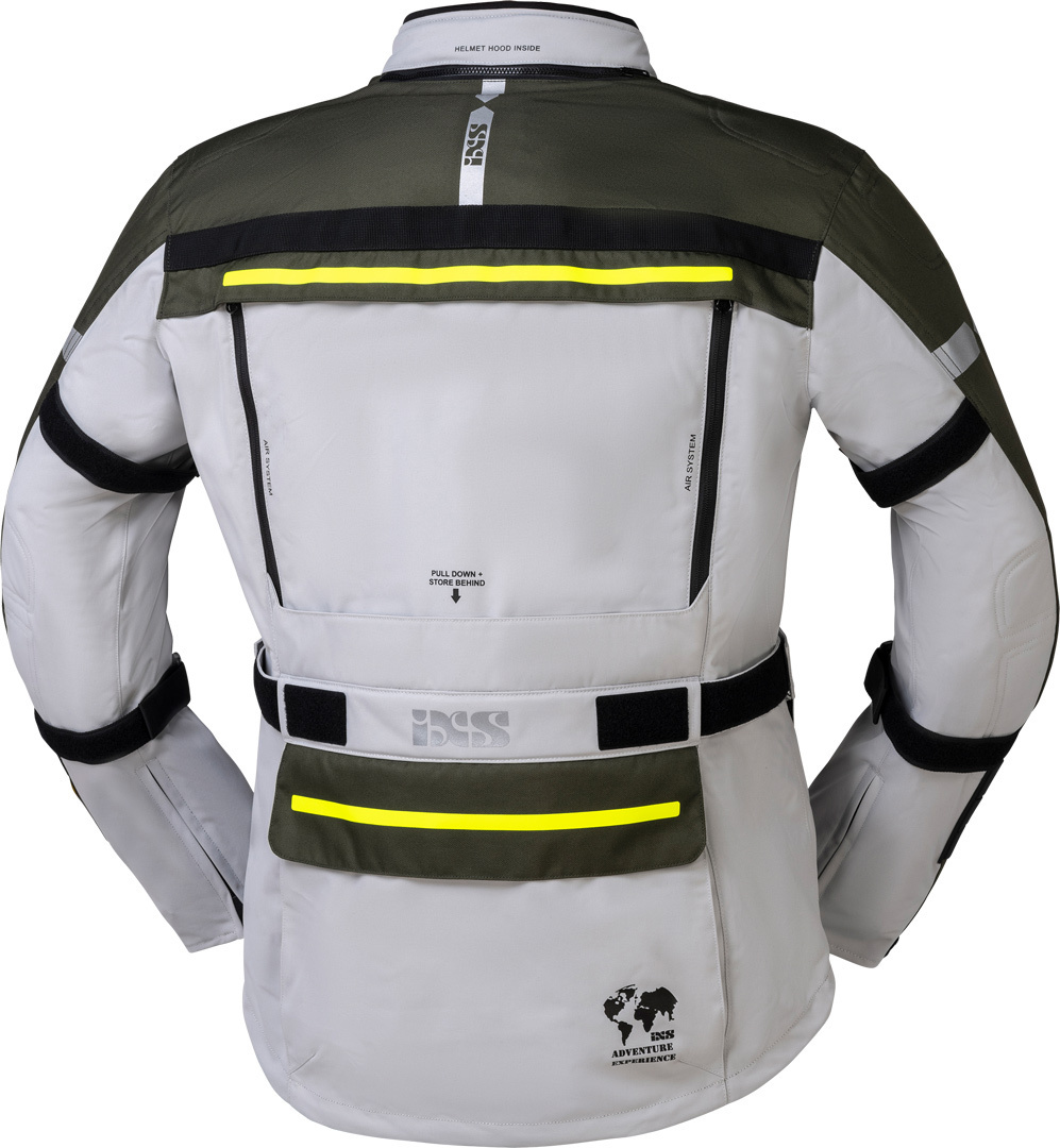 IXS Montevideo-Air 3.0 Motorrad Textiljacke grau/oliv M Abbildung 2