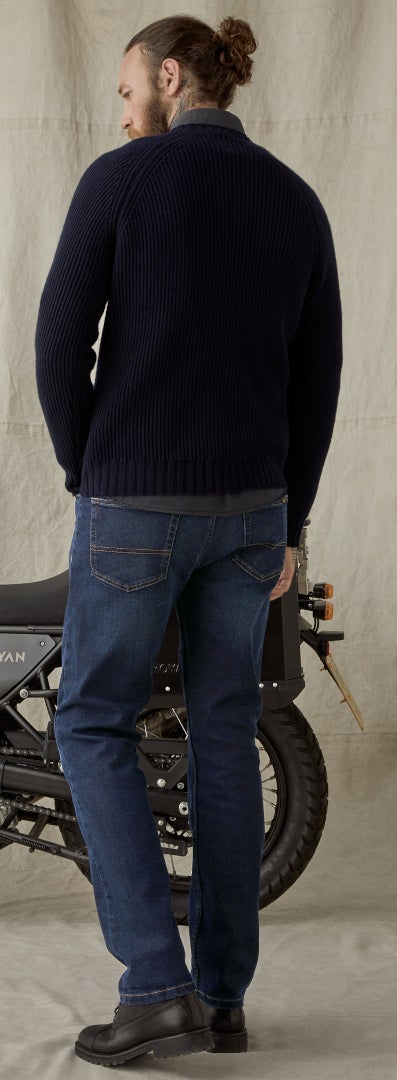 Belstaff Poplar Motorcycle Jeans Indigo Wash 52 Figure 4