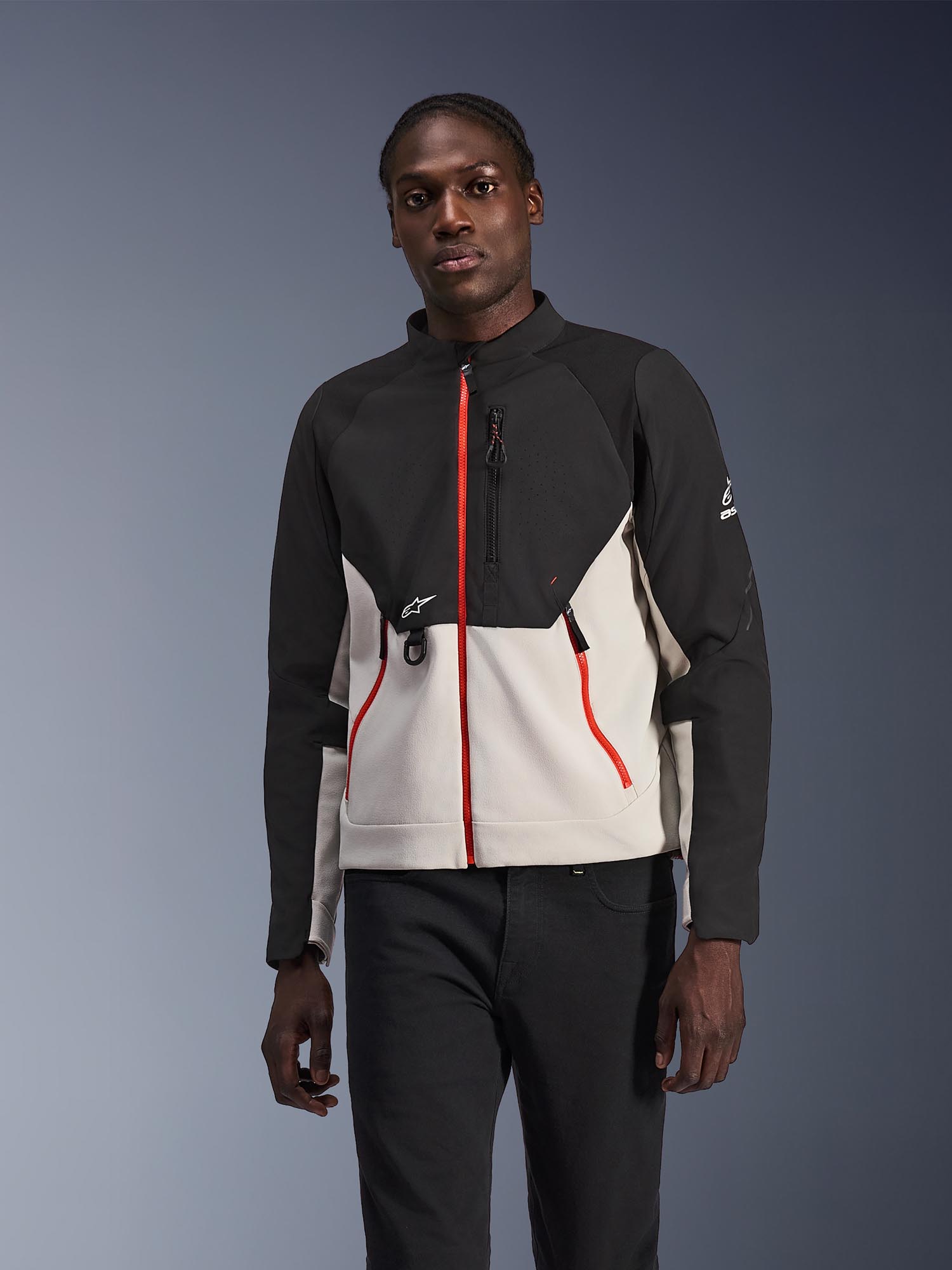 Alpinestars Provoke Motorrad Textiljacke schwarz/hellgrau M Abbildung 3