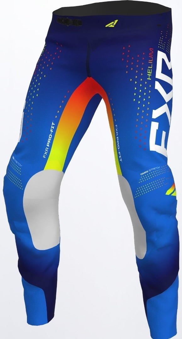 FXR Helium RaceDiv Motocross Pants blue/orange 34 Figure 1