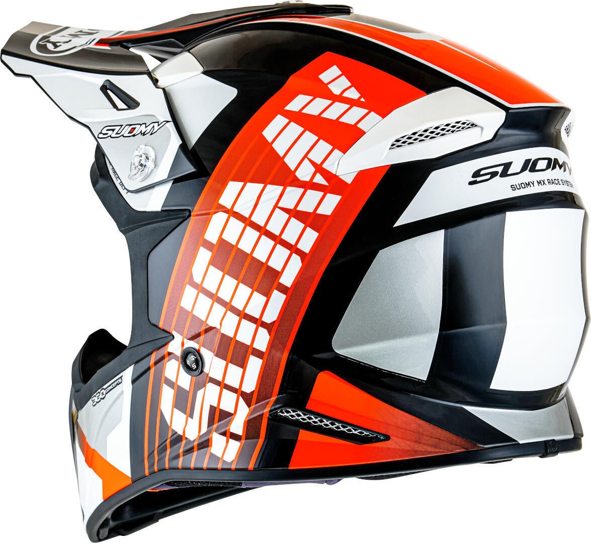 Side view of Suomy X-Wing Amped E06 Motocross Helmet