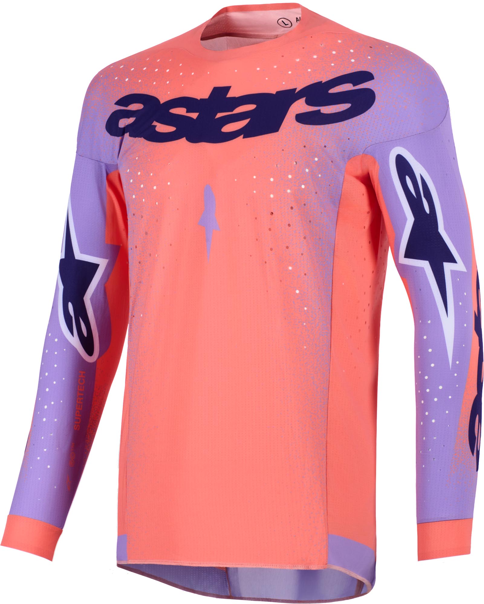 Alpinestars Supertech Scenz Motocross-paita punainen/violetti L Kuva 1