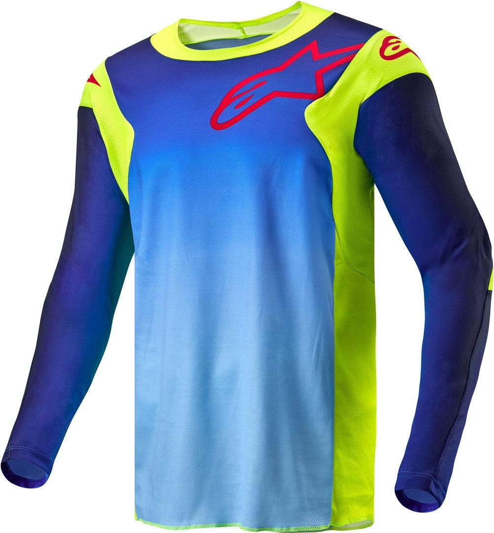 Alpinestars Racer Hoen Motocross Jersey gelb/blau M Abbildung 1