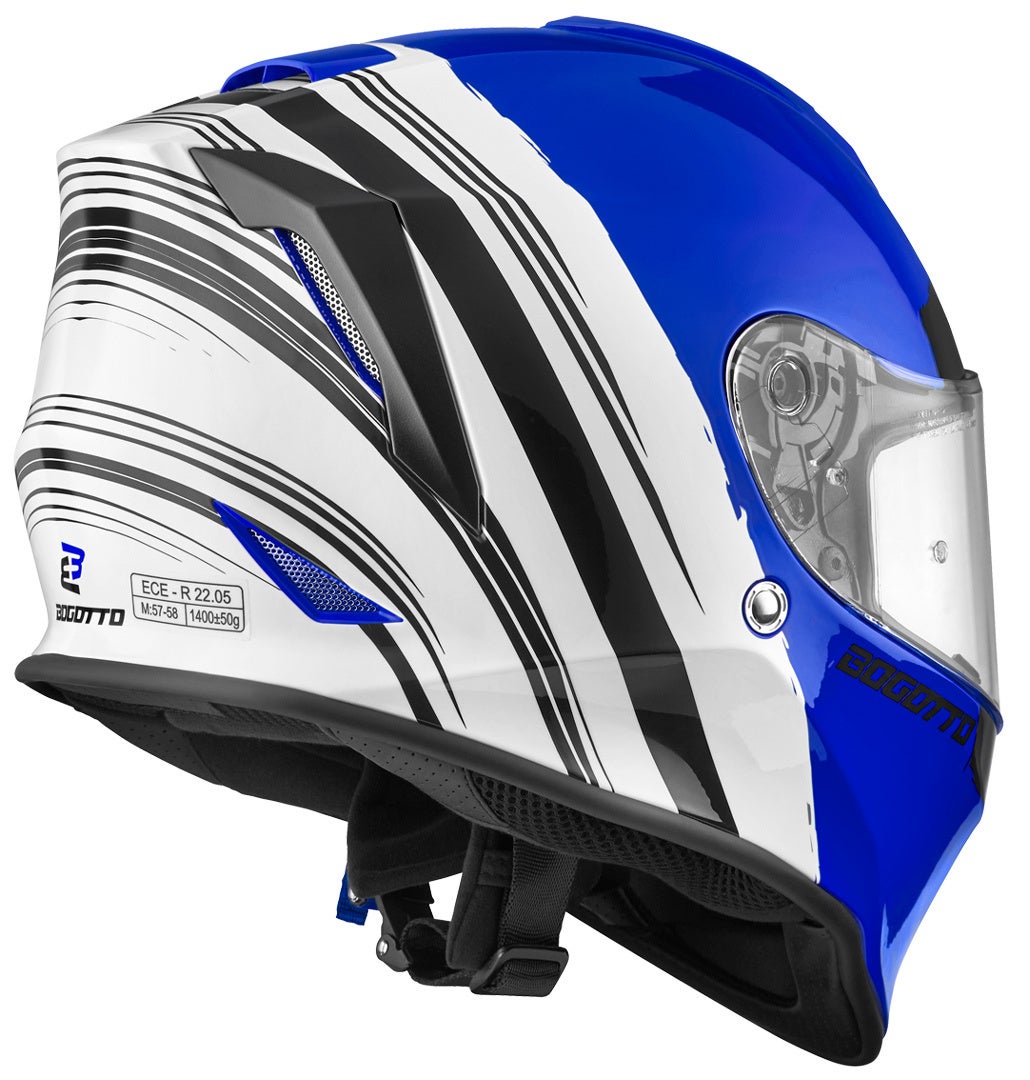 Bogotto V151 Wild-Ride Helm blau/schwarz/weiß M Abbildung 2