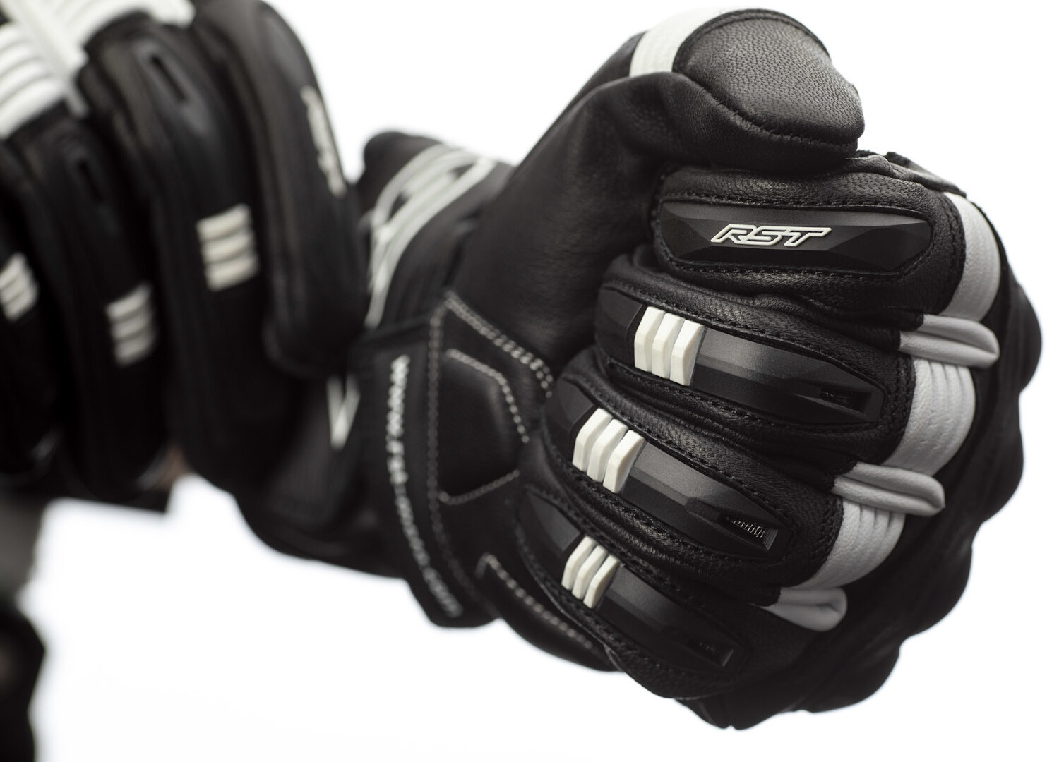 RST Pilot Motorradhandschuhe schwarz/weiß L Abbildung 3