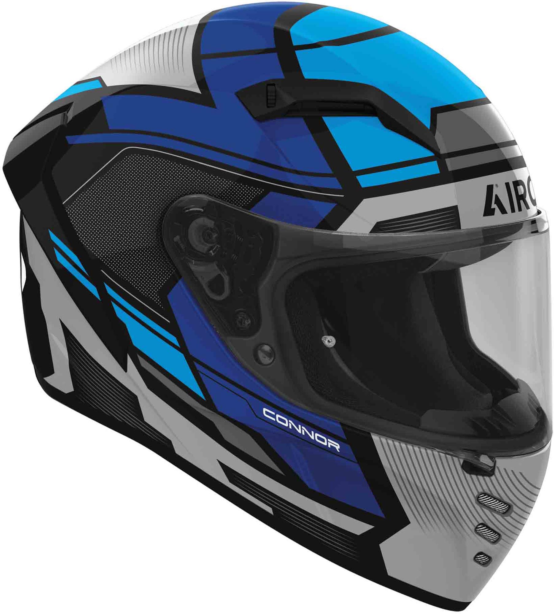 Airoh Connor Ego Helm grau/schwarz/blau M (57/58) Abbildung 2