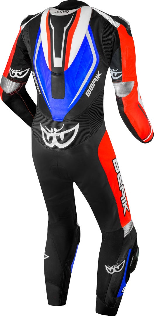 Berik Losail-R perforated One Piece Kangaroo Motorcycle Leather Suit black/red/blue 58 Figure 2