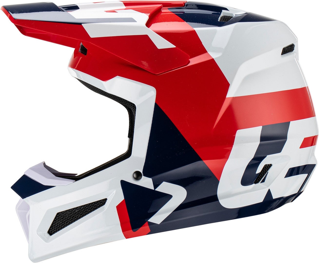 Leatt 2.5 Tricolor Motocross Helmet white/red/blue M (57/58) Figure 4