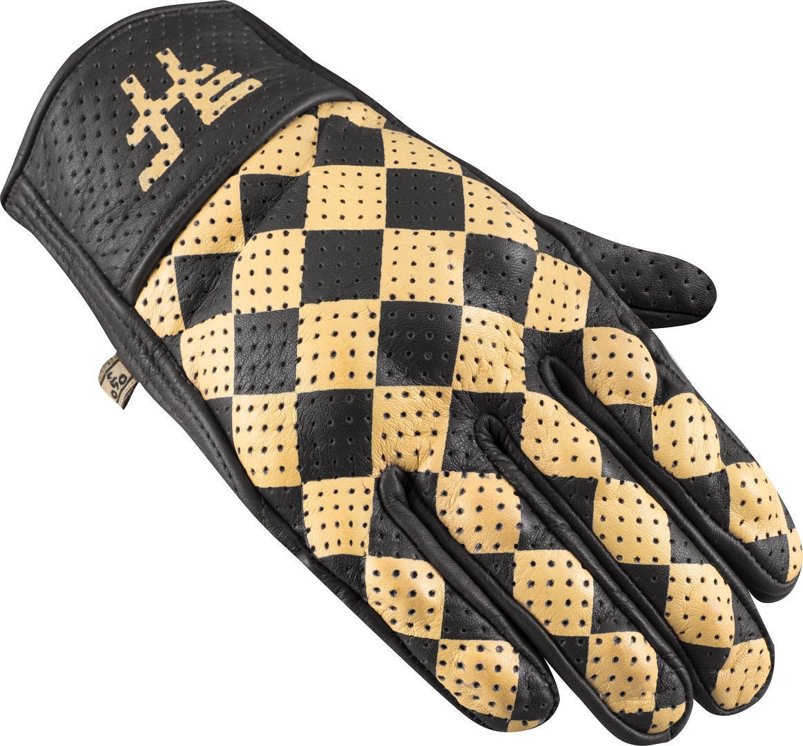 HolyFreedom Bullit Perforated Motorcykel handsker sort/gul L Figur 1