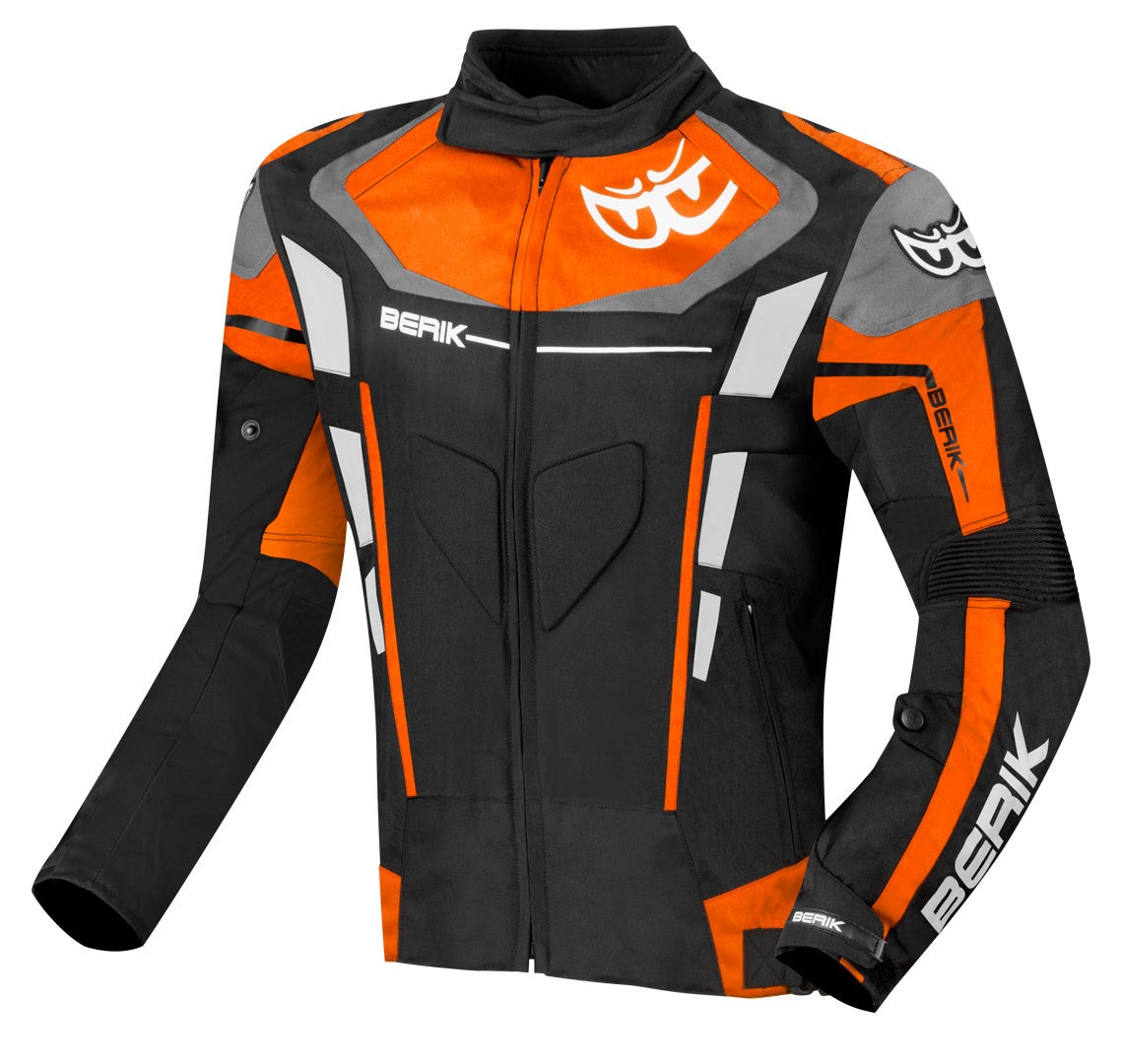 Berik Torino Evo waterproof Motorcycle Textile Jacket black/orange 56 Figure 1