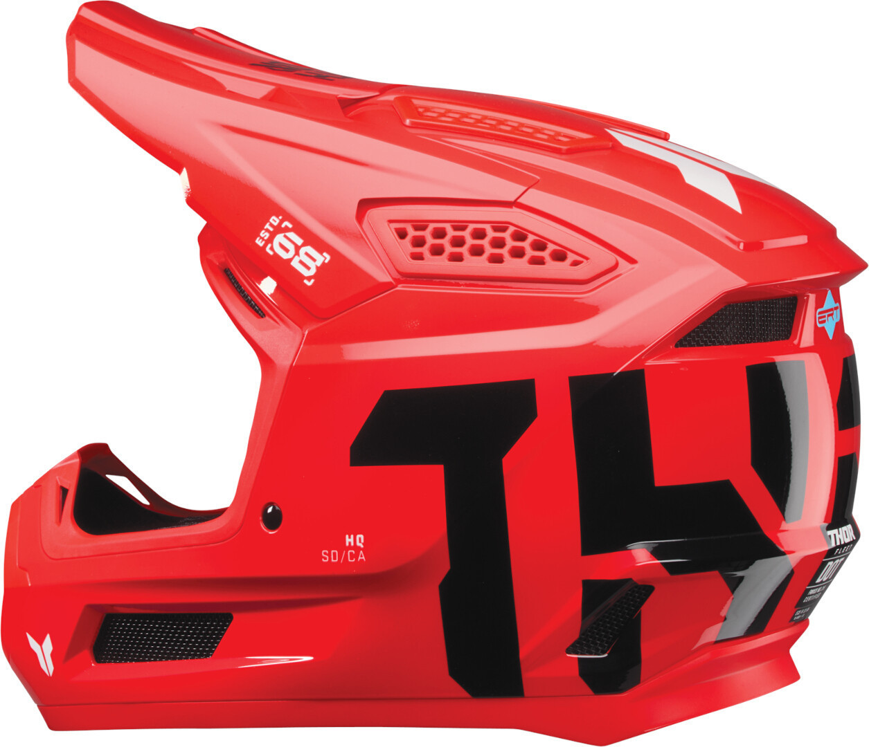 Thor Fleet Forge Casco da motocross rosso/nero S (55/56) Figura 4
