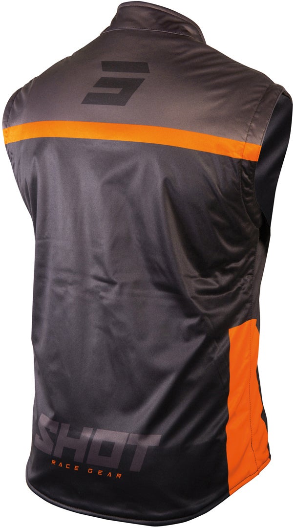 Shot Bodywarmer Lite 2.0 Motocross Vest sort/orange S Figur 2