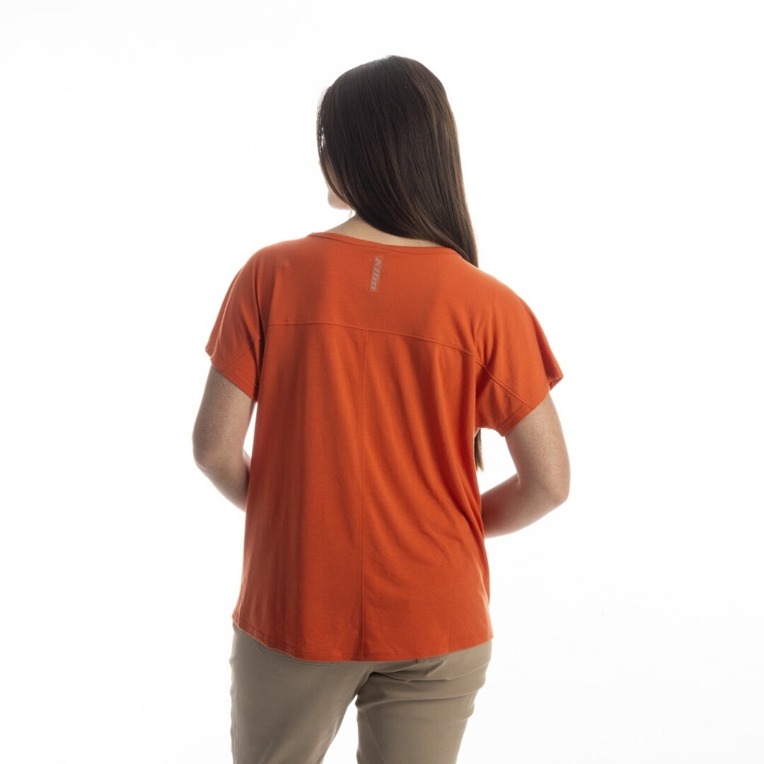 Klim Ouzel Falls Damen T-Shirt dunkles orange S Abbildung 2