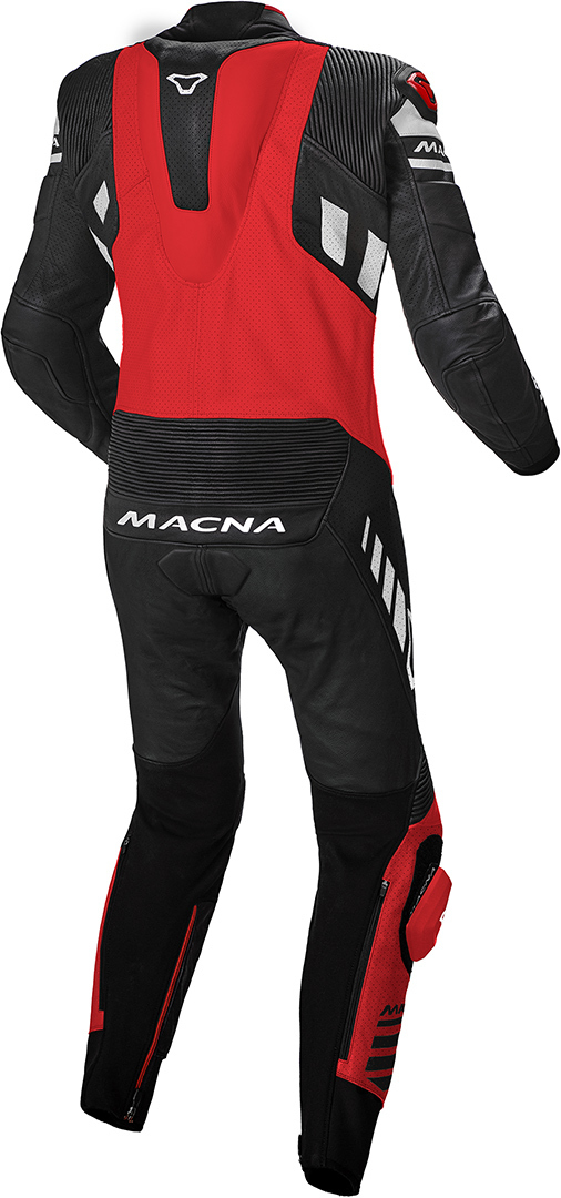 Macna Tracktix One Piece geperforeerd lederen motorpak Rood 52 Figuur 2