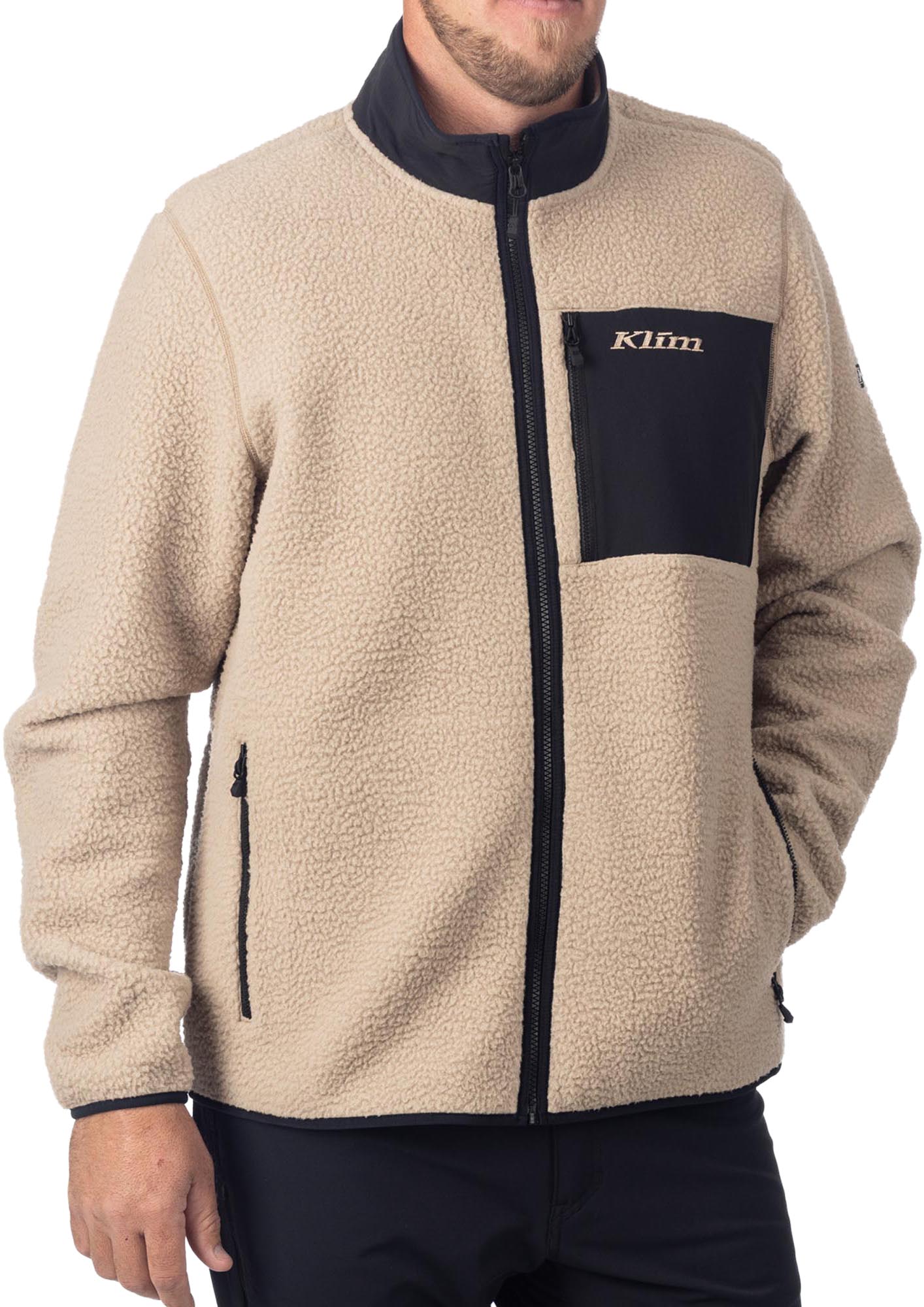 Klim High Pile Jacket beige/black M Figure 2