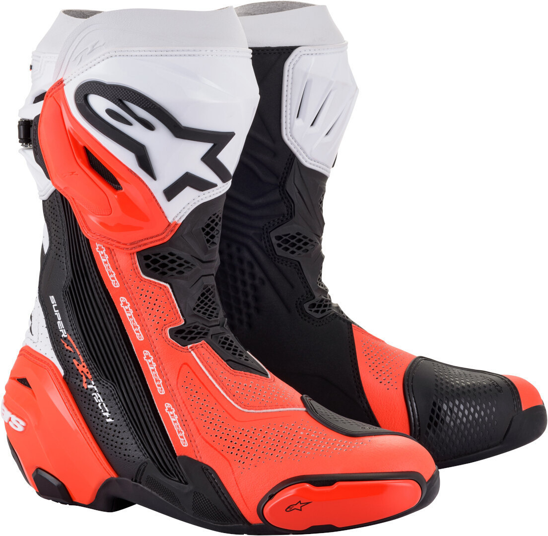 Alpinestars Supertech R Vented Motorcycle Boots red/black 41 Figure 1