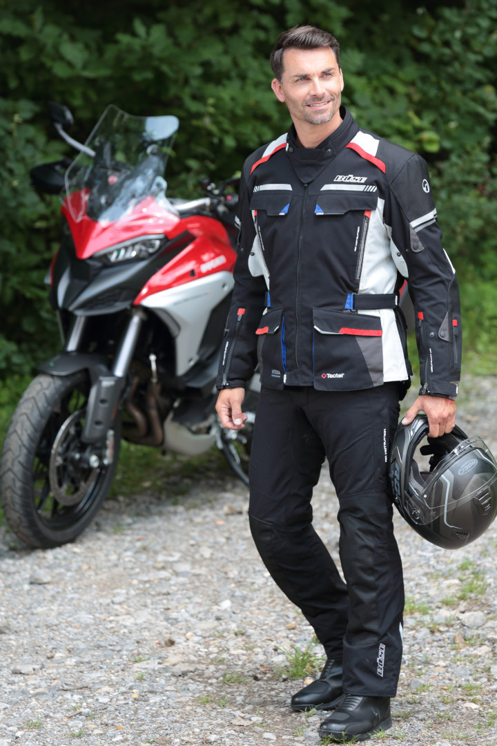 Büse Highland 2 Motorcycle Textile Jacket black/grey/red 64 Figure 4