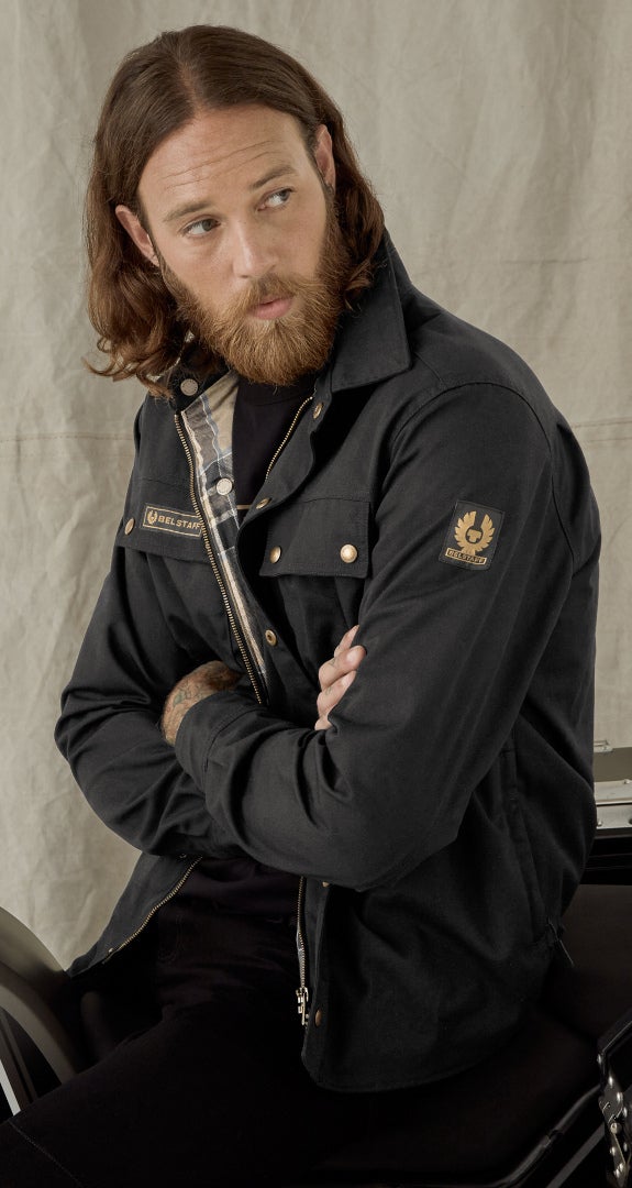 Belstaff Mansion Motorrad Hemd schwarz L Abbildung 3