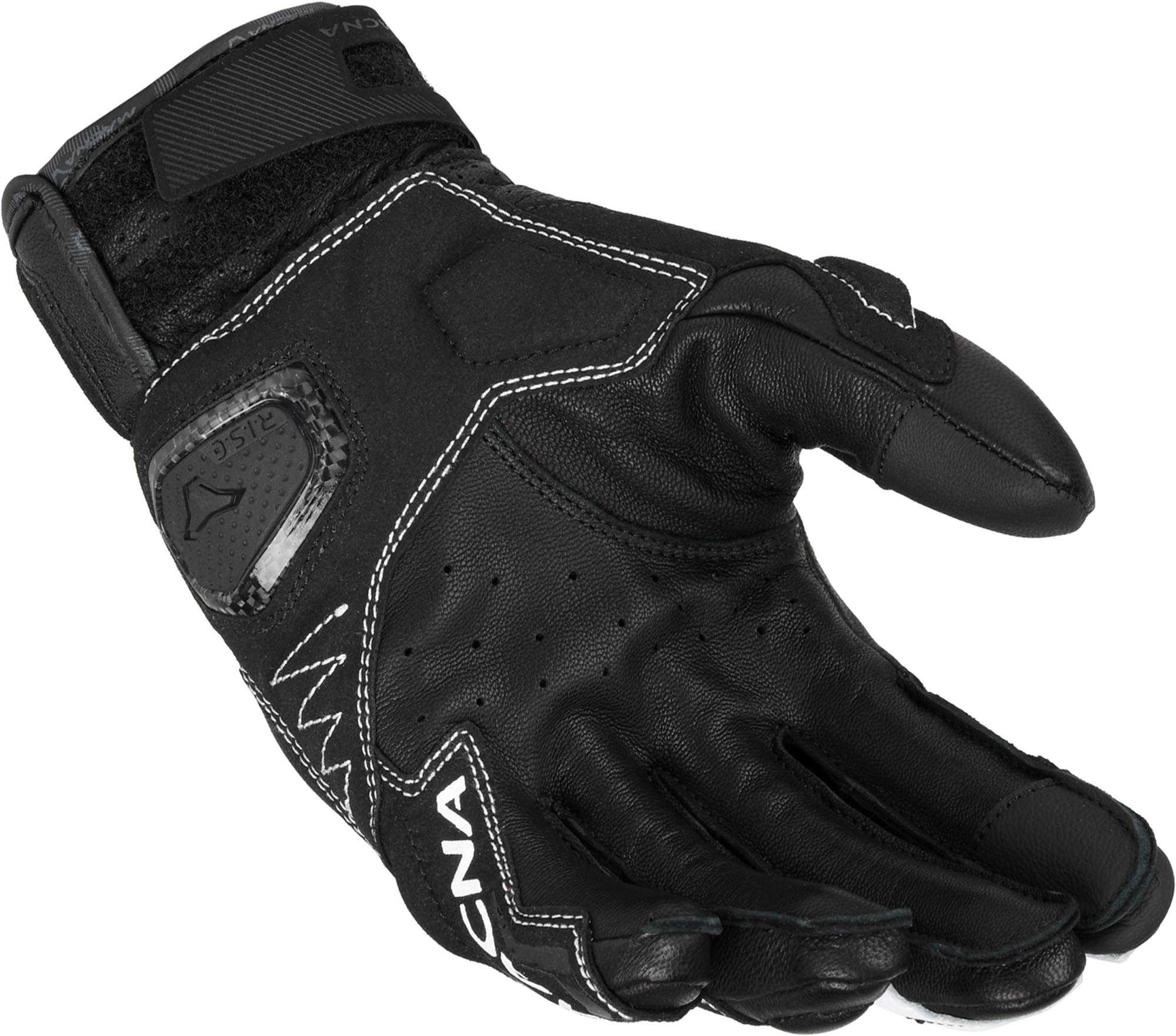 Macna Pelor Motorhandschoenen zwart/wit S Figuur 2