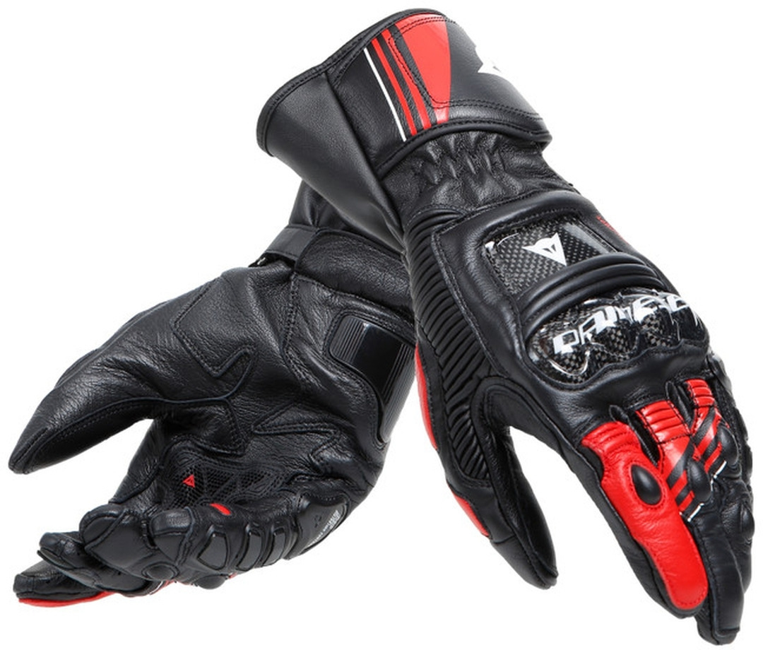 Dainese Druid 4 Motorcykelhandsker sort/rød/hvid M Figur 1