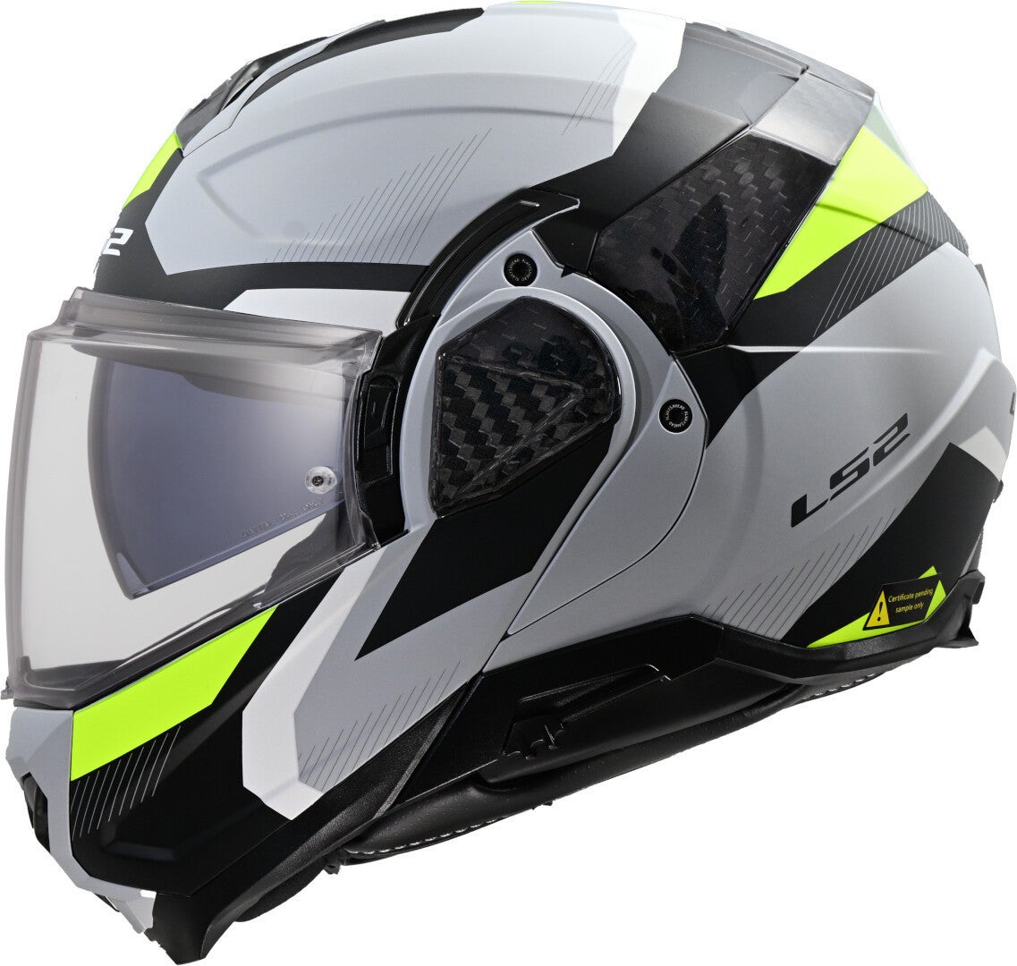 LS2 FF910 Advant II Triple Hjelm grå mat/neongul XL (61/62) Figur 1