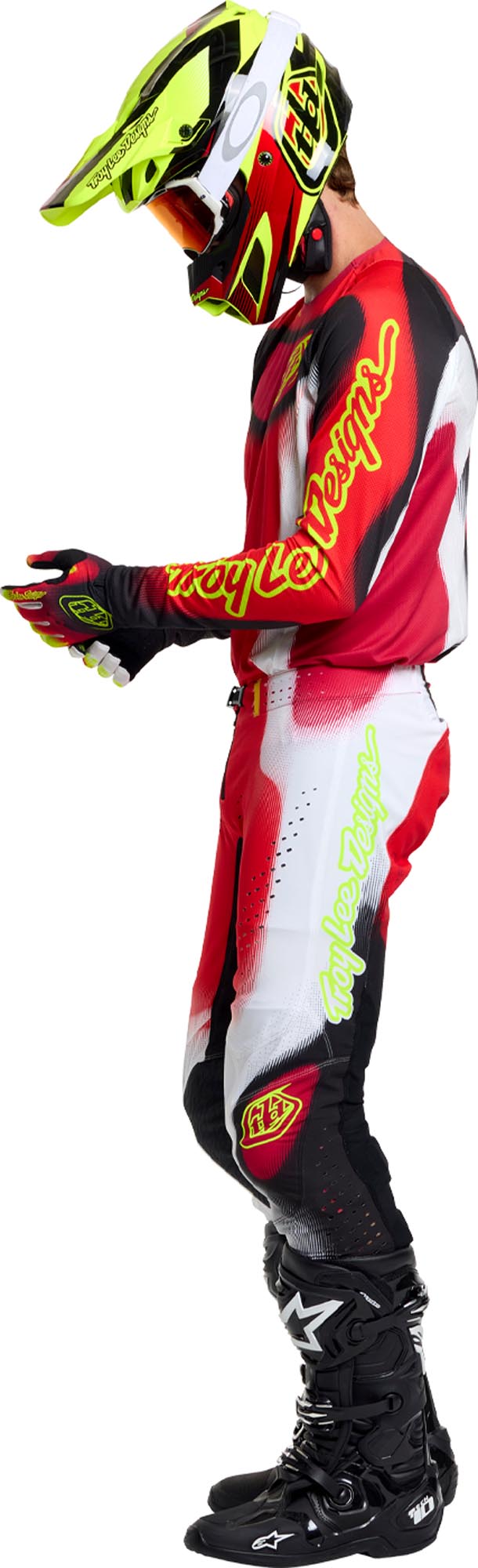 Troy Lee Designs SE Pro Illusion Motocross Jersey rot/schwarz S Abbildung 17