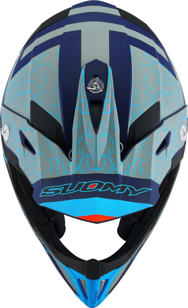 Suomy X-Wing Reel E06 Capacete de Motocross Cinza/azul S (55/56) Figura 8