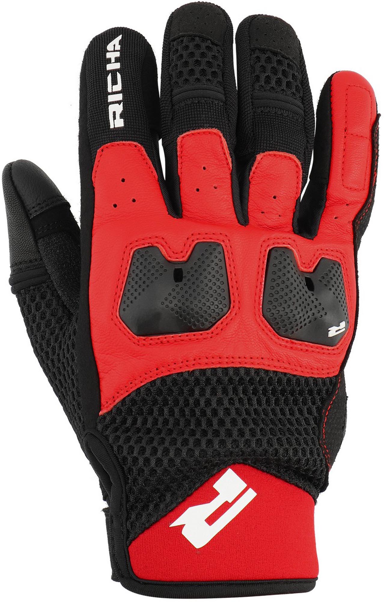 Richa Monaco Mesh Motorcycle Gloves red S Figure 1
