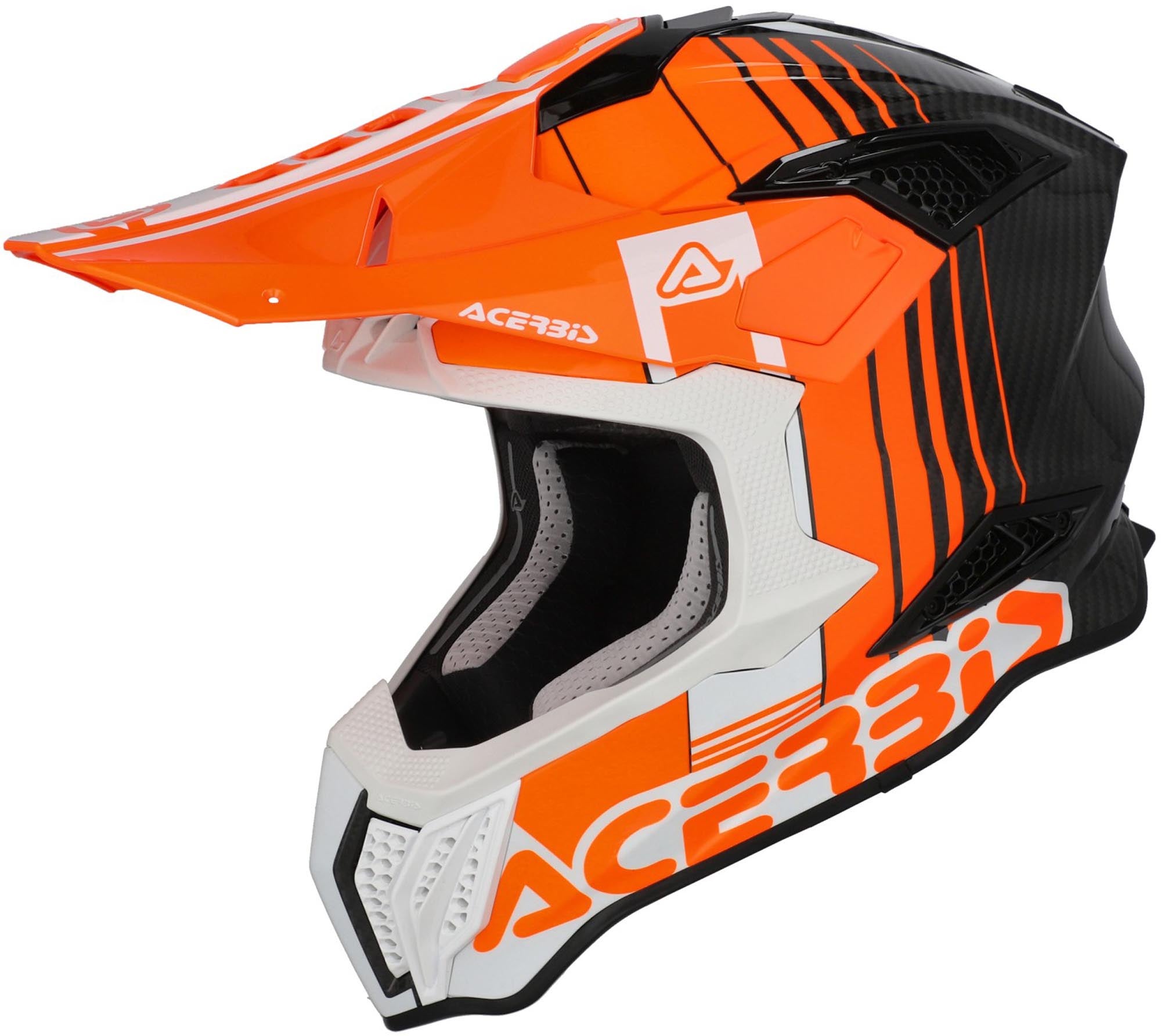 Acerbis Airstrike-C Graphic Carbon Casque de motocross orange/blanc XXL (63/64) Figure 1