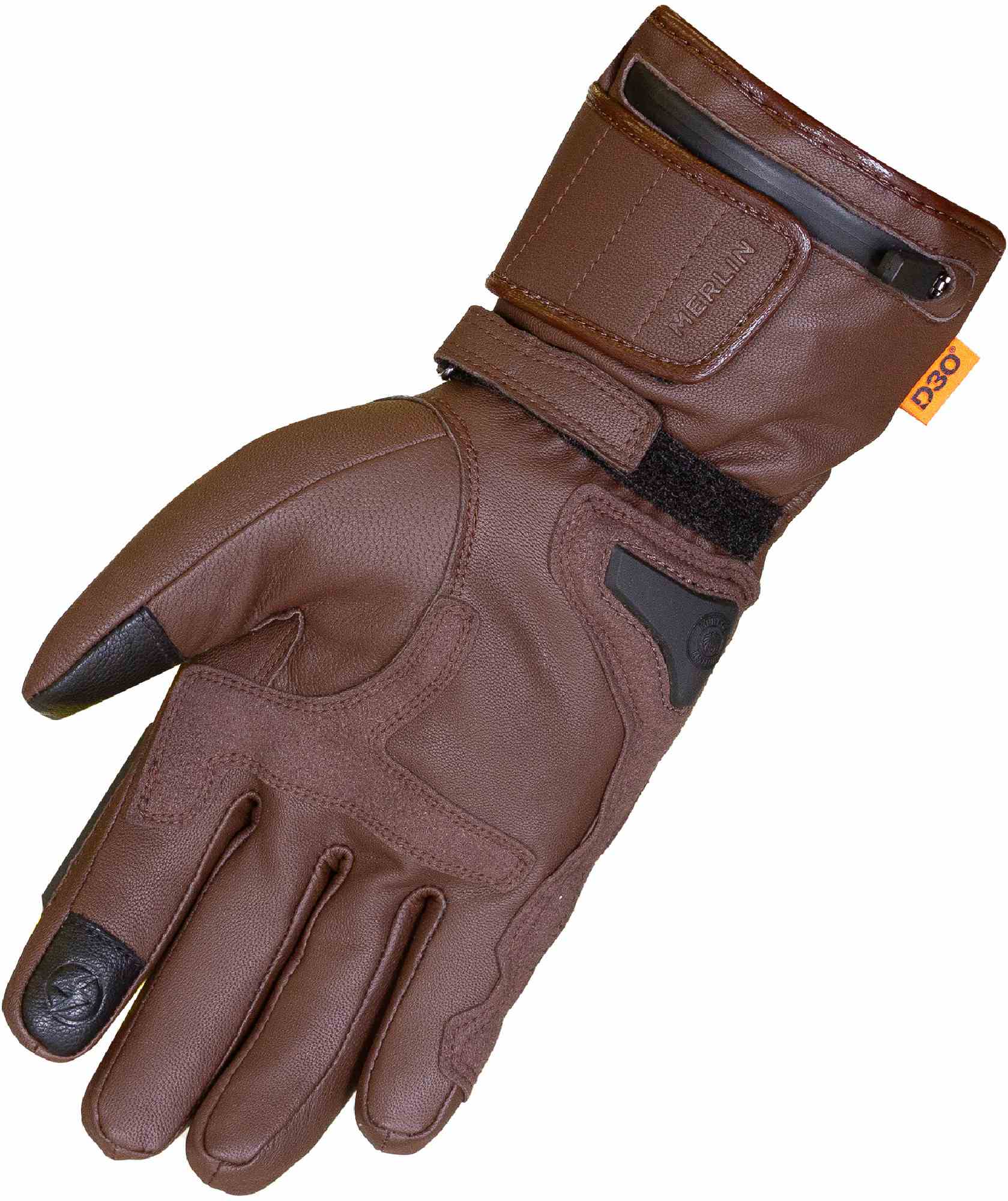 Merlin Bednell D3O heated waterproof Motorcycle Gloves brown M Figure 2