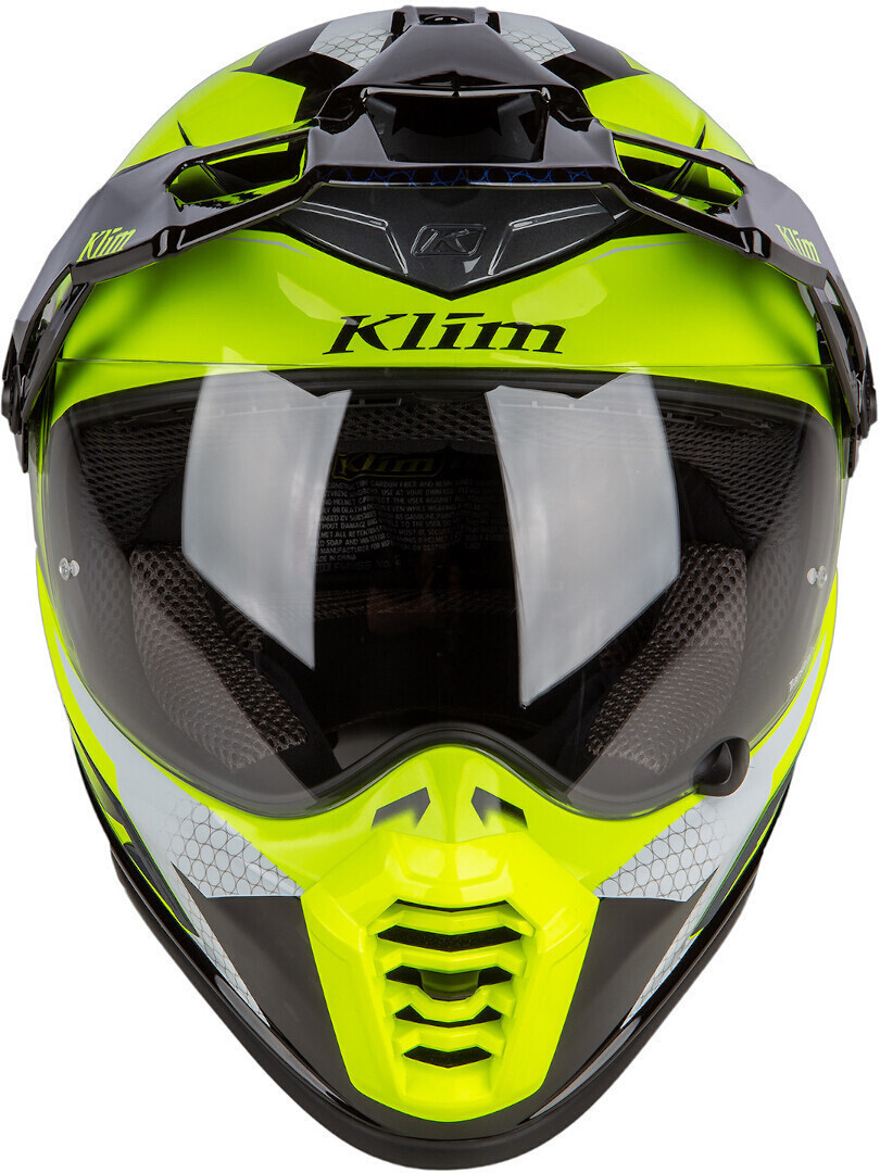 Klim Krios Pro Charger ECE/DOT Carbon Cască Enduro negru/galben-neon XXL (63/64) Figura 3
