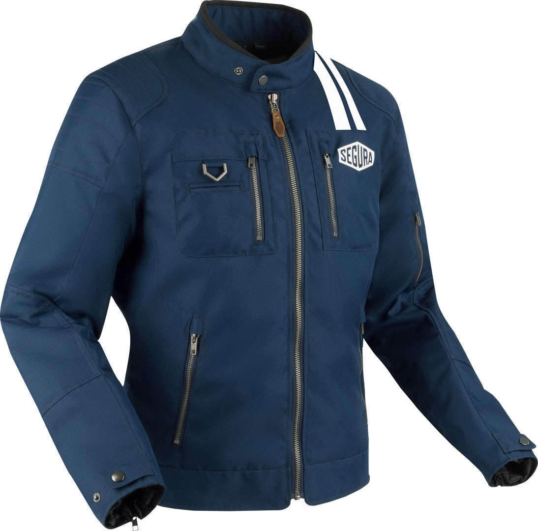 Segura Scorpio Blouson textile de moto bleu foncé/blanc XXL Figure 1
