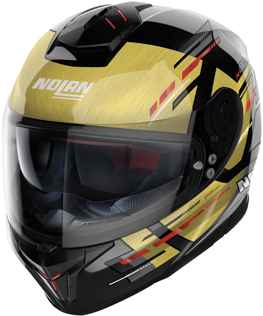 Nolan N80-8 Meteor N-Com Hjelm Sort/guld S (56) Figur 1