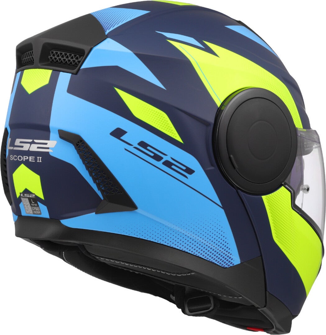 LS2 FF902 Scope II Duria Capacete azul fosco/amarelo neon L (59/60) Figura 5