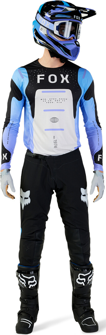 FOX Flexair Magnetic Motocross tröja svart/vit/lila XXL Figur 2