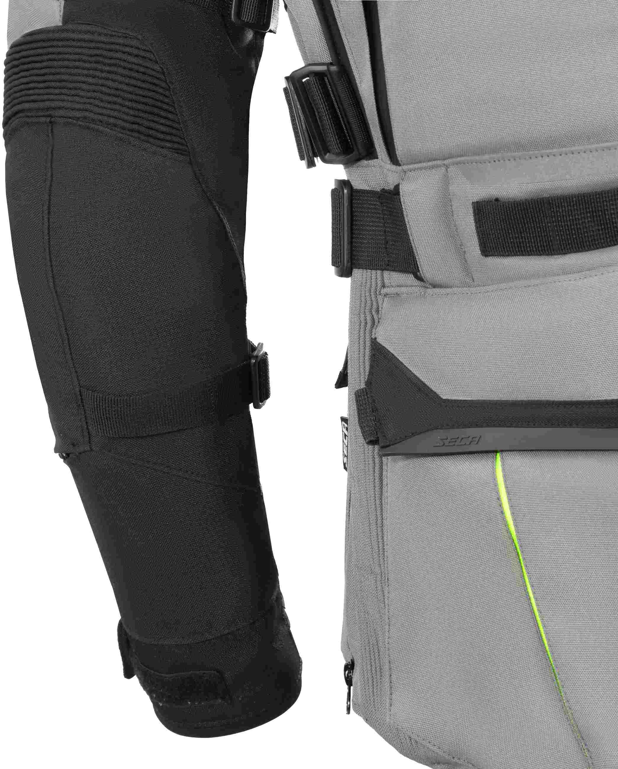Seca Arrakis III waterproof Motorcycle Textile Jacket grey/black/yellow L Figure 14