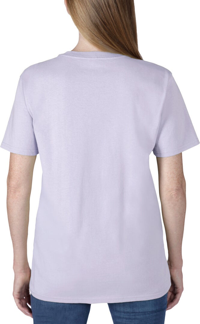 Carhartt Loose Fit Heavyweight K87 Pocket Ladies T-Shirt white/purple XS Figure 2